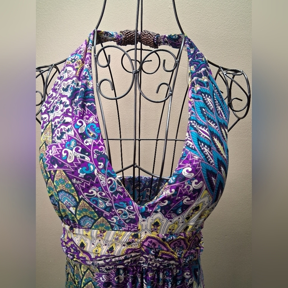 NWT  Dress Colorful Patterned Scarf - Picture 4 of 10